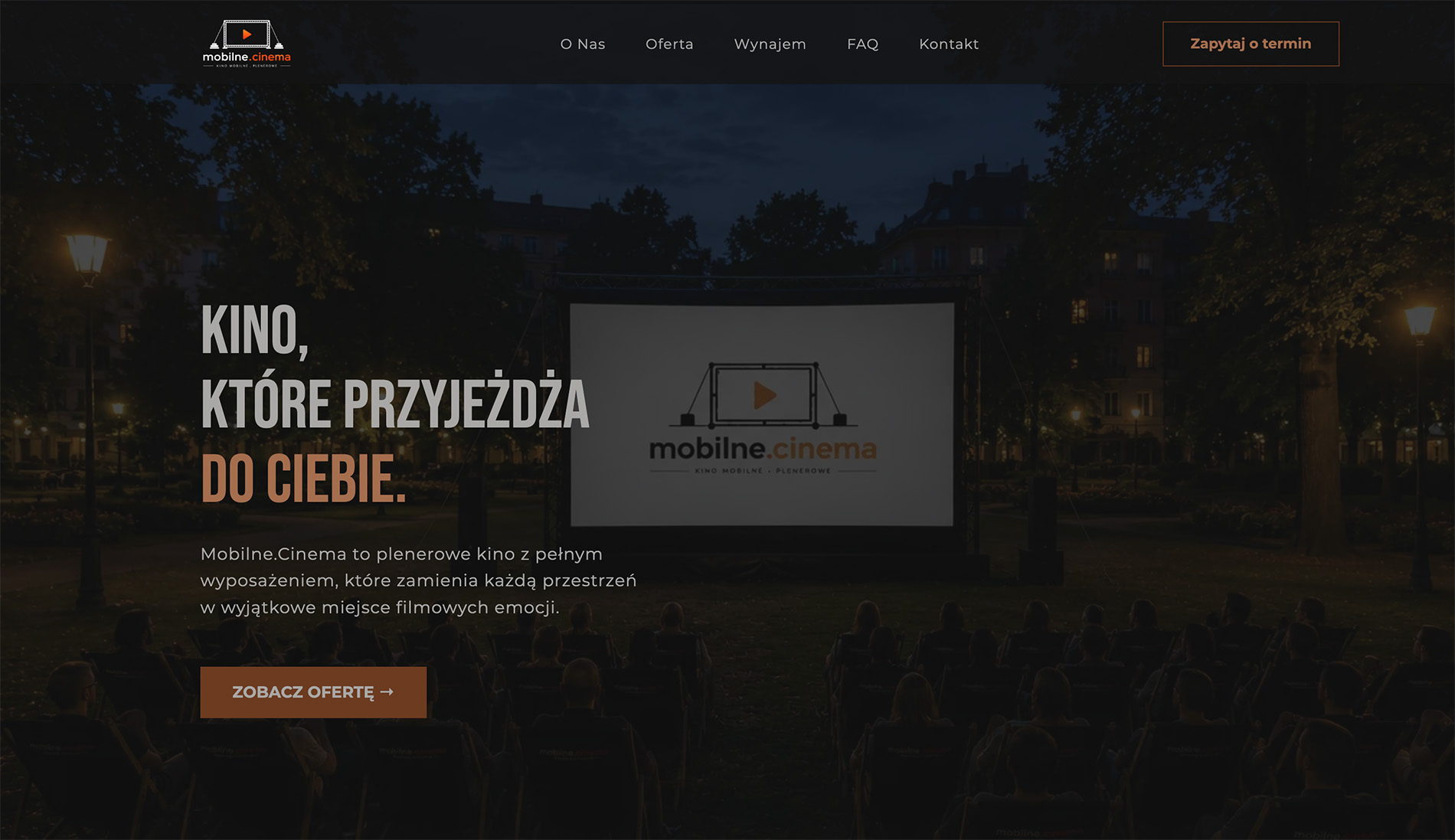 mobilne.cinema - widok desktop