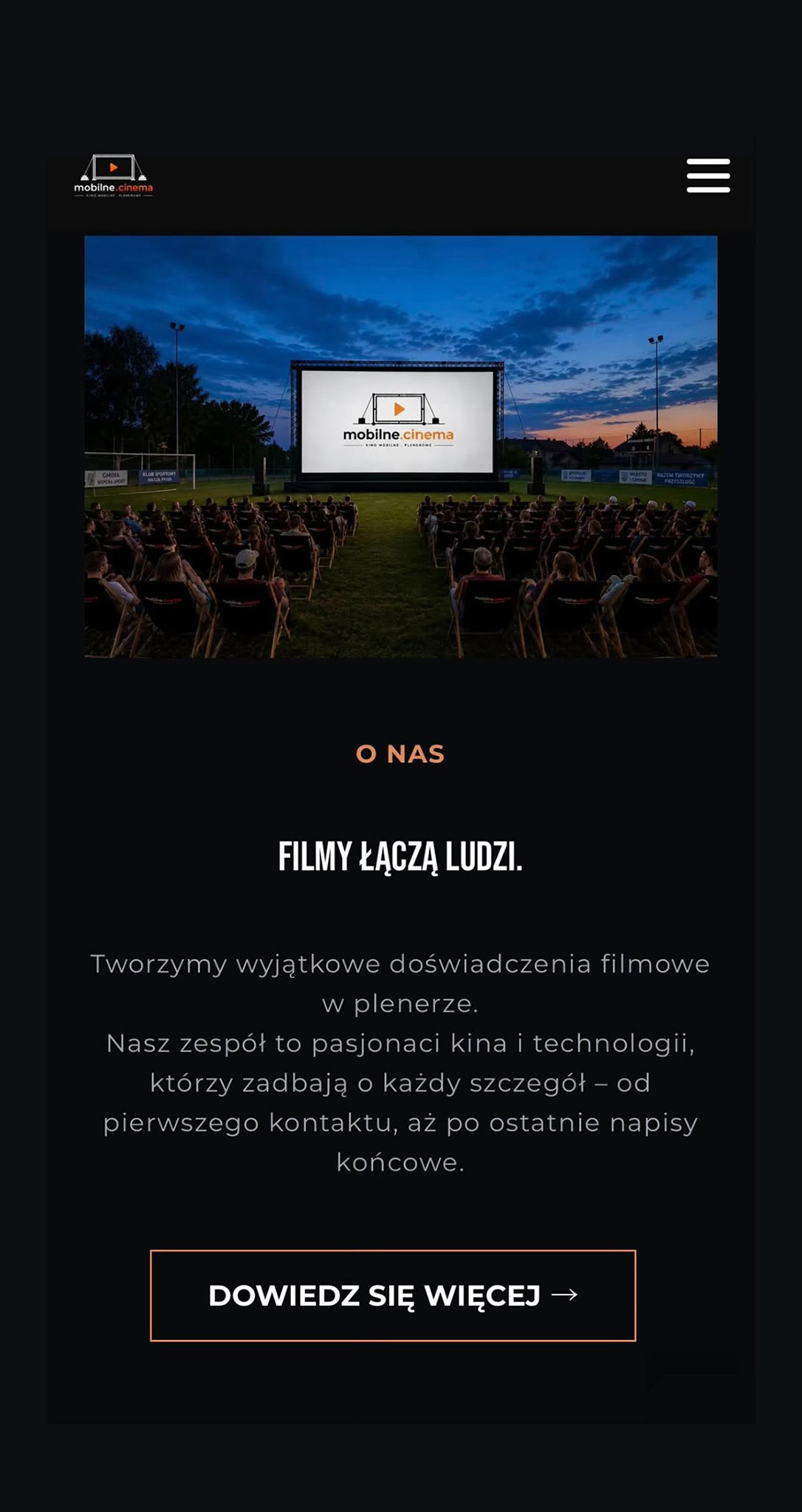 mobilne.cinema - widok mobilny